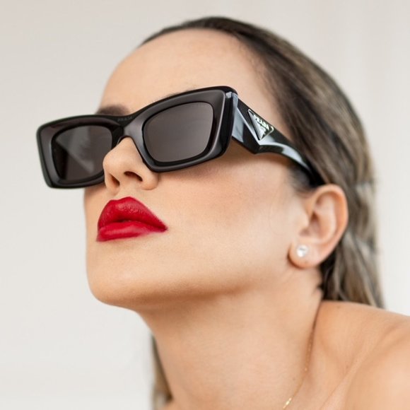 NEW PRADA PR13ZS 1AB5S0 WOMEN PRADA SUNGLASSES PRADA SPR 13Z BLACK PR 13SZ - Picture 10 of 11